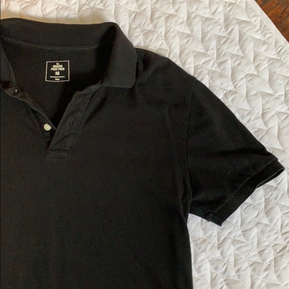 Medium Black GAP Polo Shirt - Picture 7 of 8